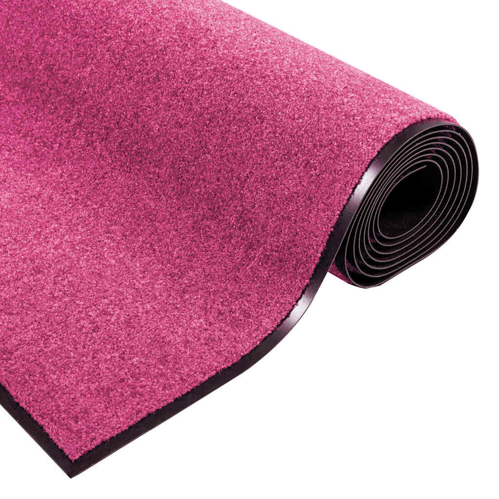 Tappetino Rosa e Nero 120 x 250 cm 100% Poliammide