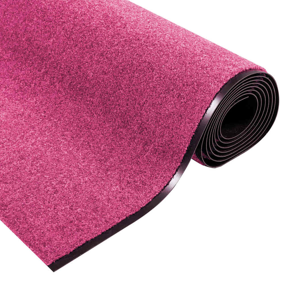 Tappetino Rosa e Nero 120 x 350 cm 100% Poliammide