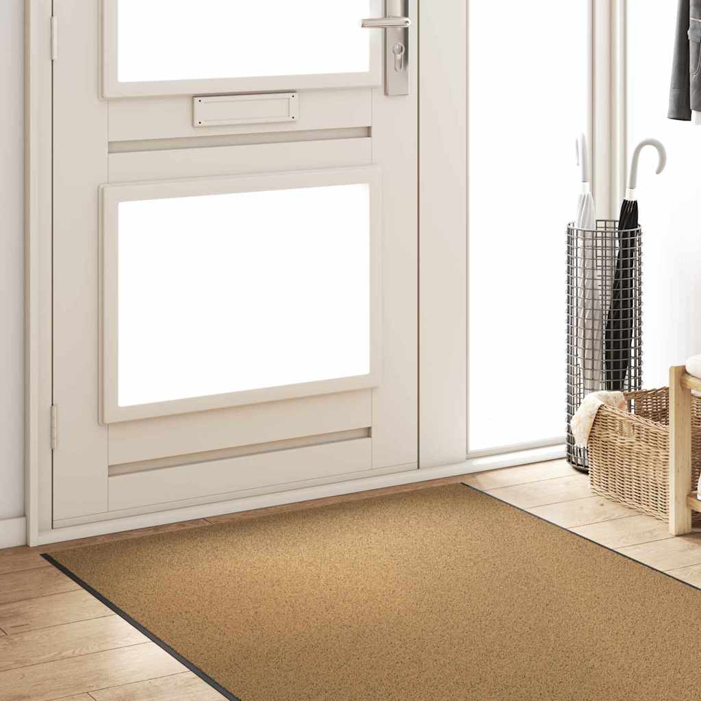 Tappetino Altro Crema e Nero 120 x 400 cm Poliammide e PVC