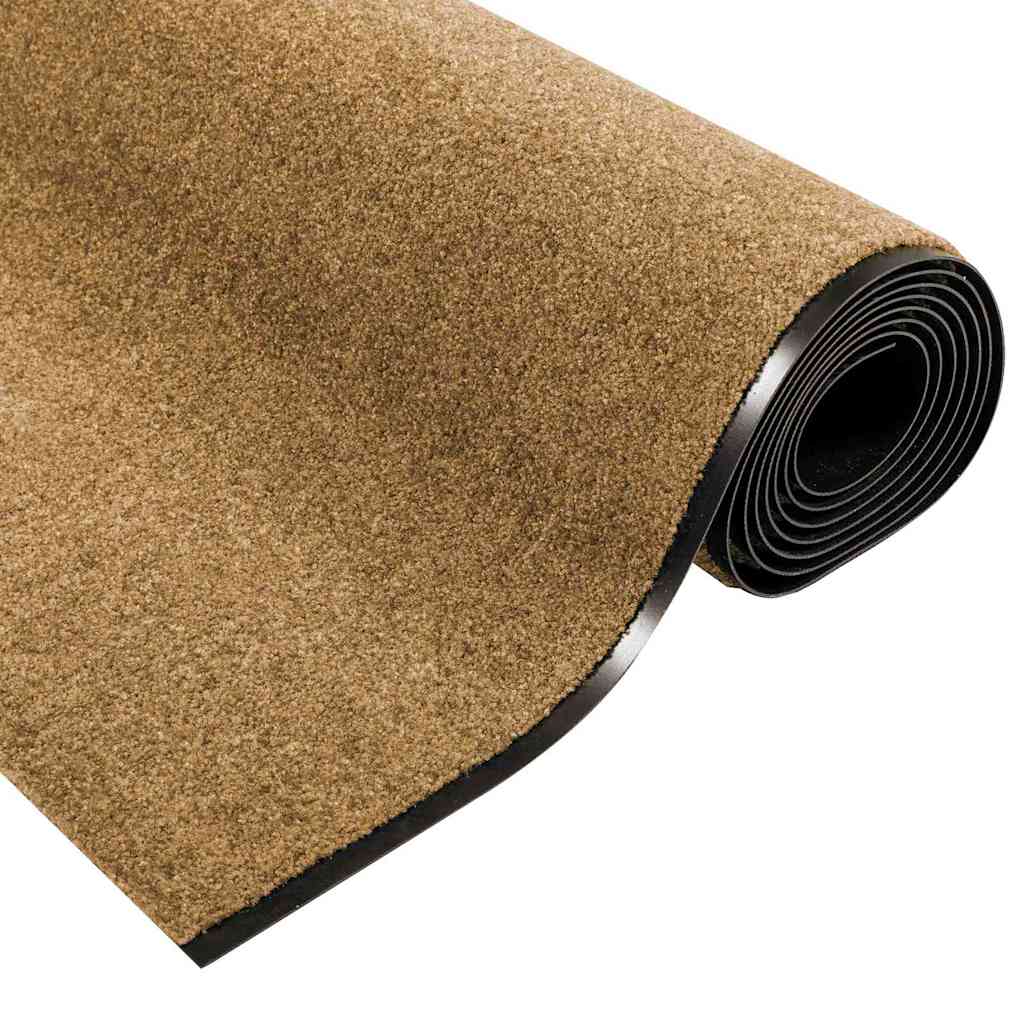 Tappetino Altro Crema e Nero 120 x 400 cm Poliammide e PVC