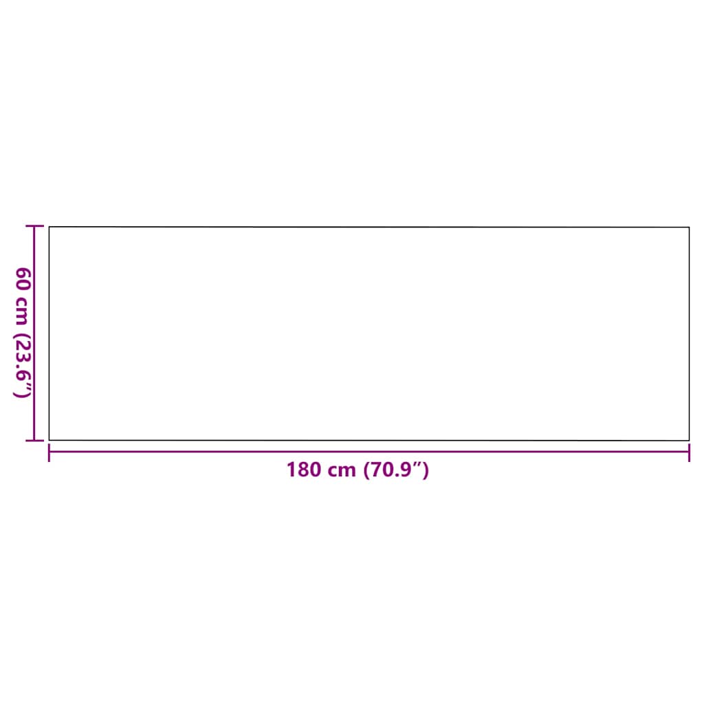 Tappetino Nero 60 x 180 cm 100% Poliammide