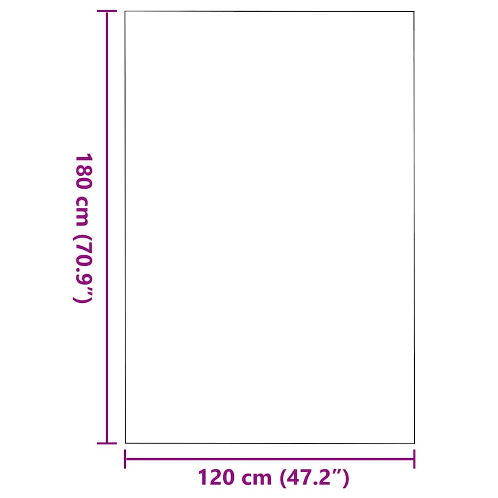 Tappetino Nero 120 x 180 cm 100% Poliammide