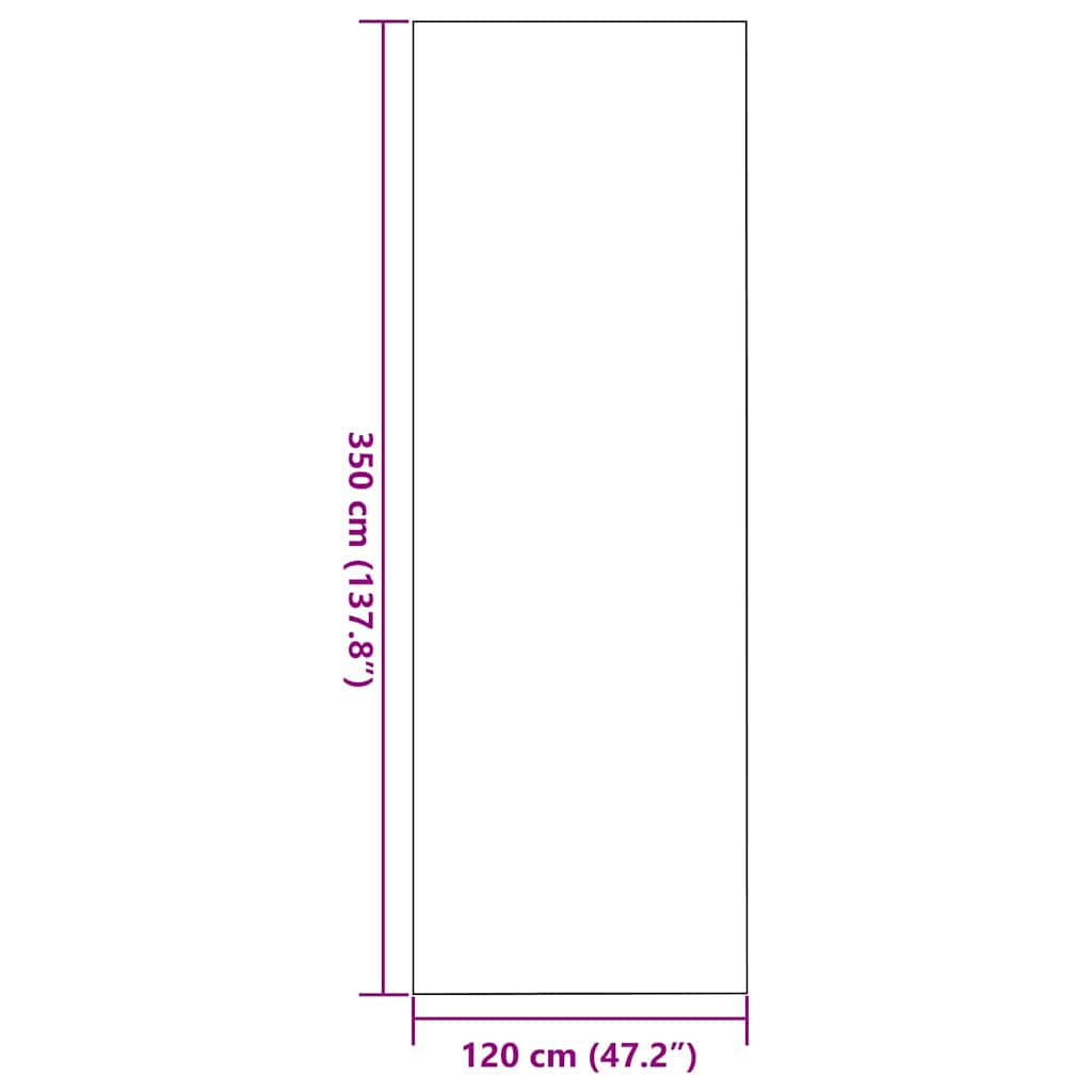 Tappetino Nero 120 x 350 cm 100% Poliammide