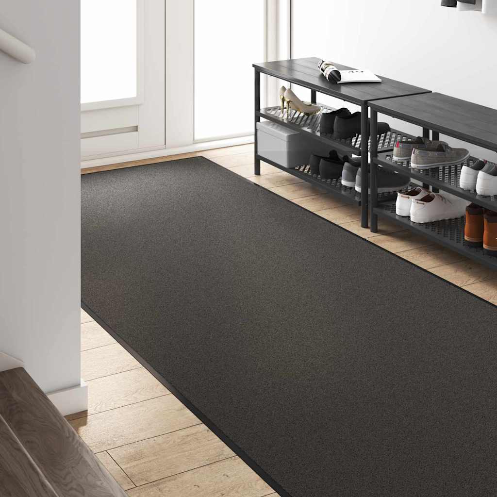 Tappetino Antracite e Nero 120 x 300 cm 100% Poliammide