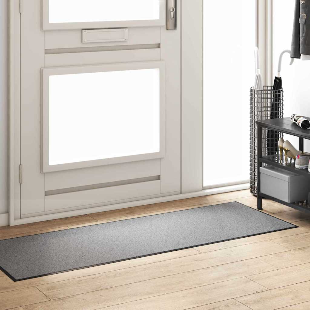 Tappetino Grigio e Nero 60 x 180 cm 100% Poliammide