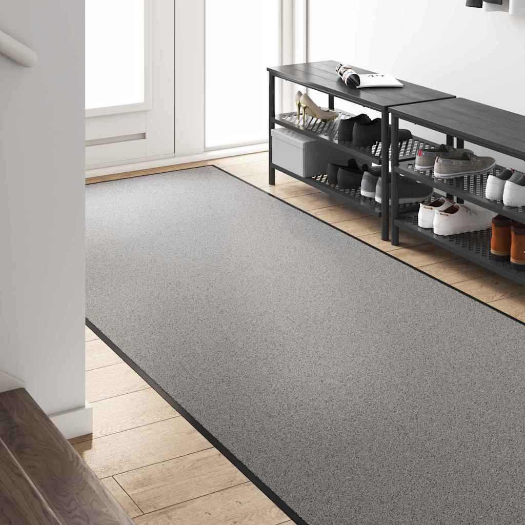 Tappetino Grigio e Nero 120 x 250 cm 100% Poliammide