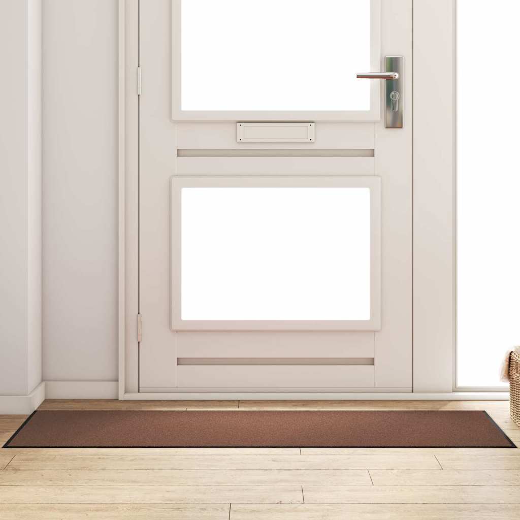 Tappetino Marrone e Nero 60 x 180 cm 100% Poliammide