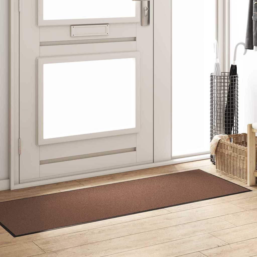 Tappetino Marrone e Nero 60 x 180 cm 100% Poliammide