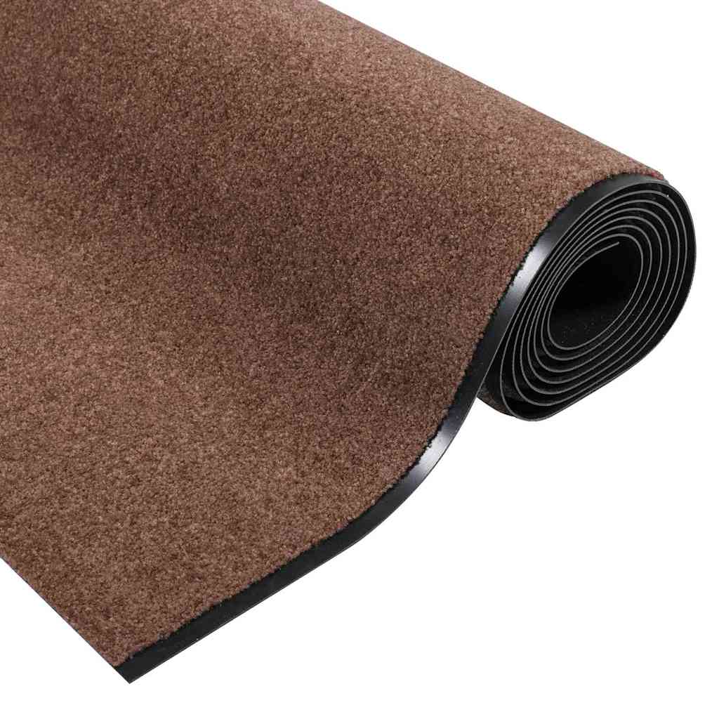 Tappetino Marrone e Nero 120 x 400 cm 100% Poliammide