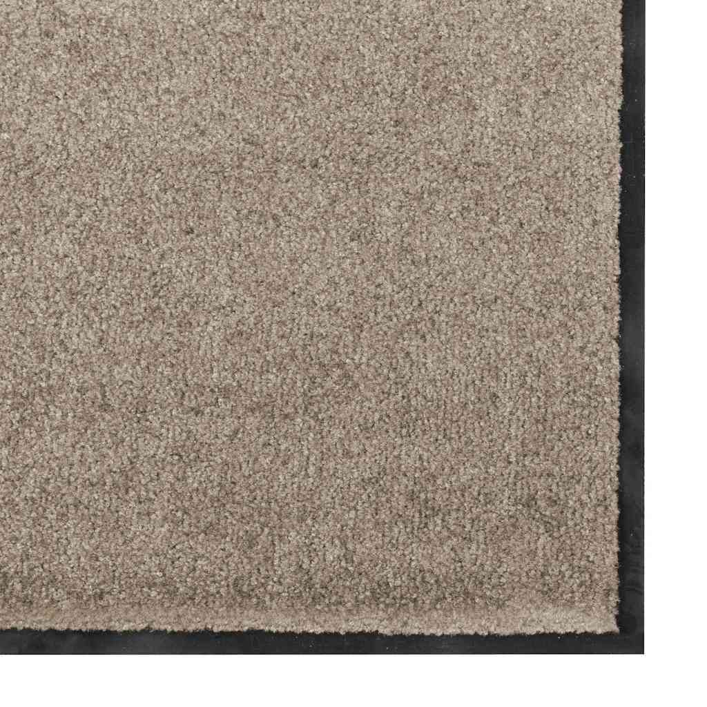 Tappetino Beige e Nero 60 x 180 cm 100% Poliammide