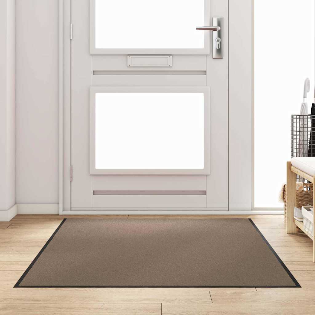 Tappetino Beige e Nero 120 x 180 cm 100% Poliammide