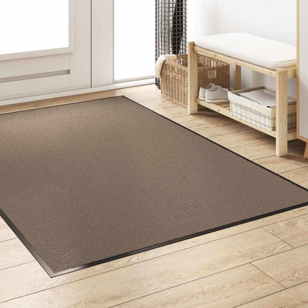 Tappetino Beige e Nero 120 x 180 cm 100% Poliammide