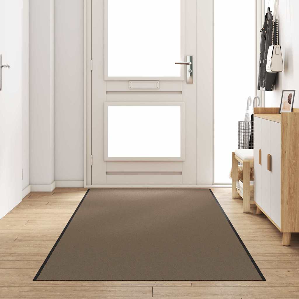 Tappetino Beige e Nero 120 x 350 cm 100% Poliammide