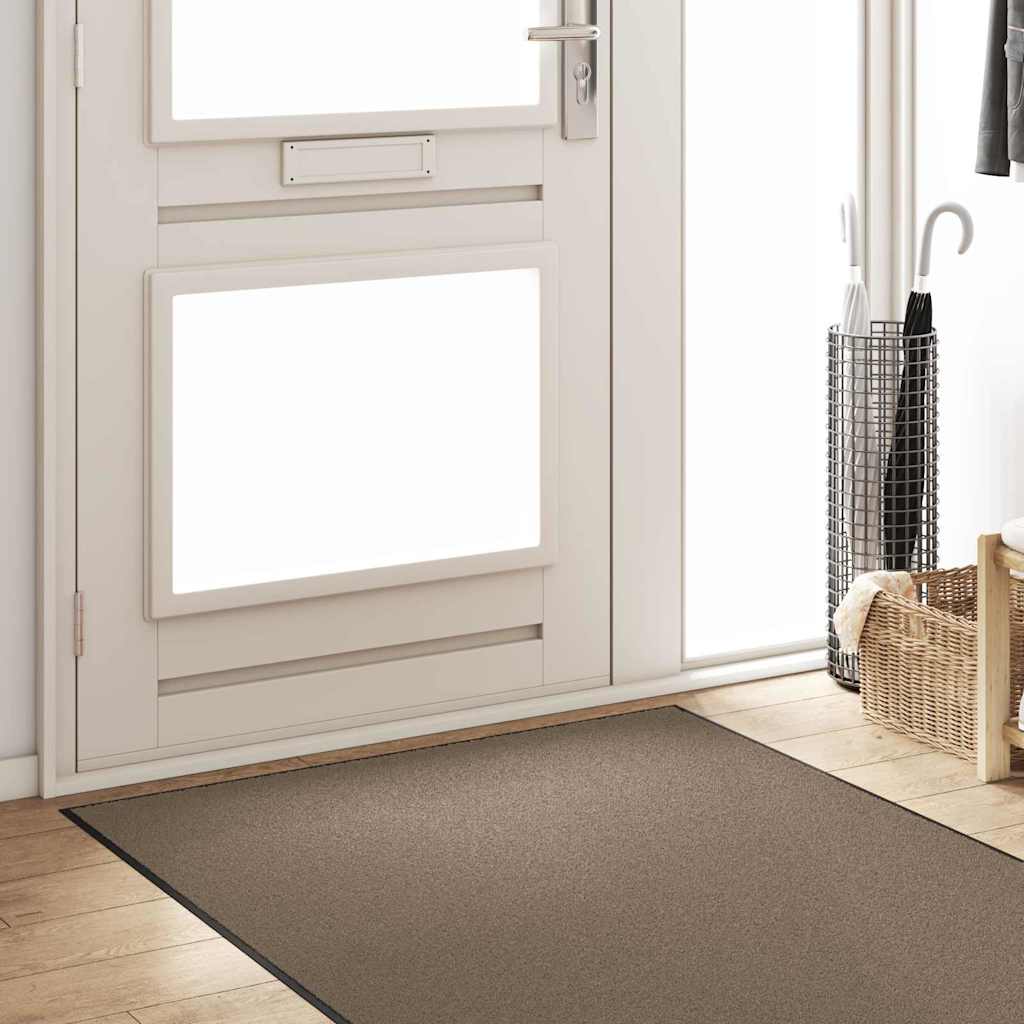 Tappetino Beige e Nero 120 x 350 cm 100% Poliammide
