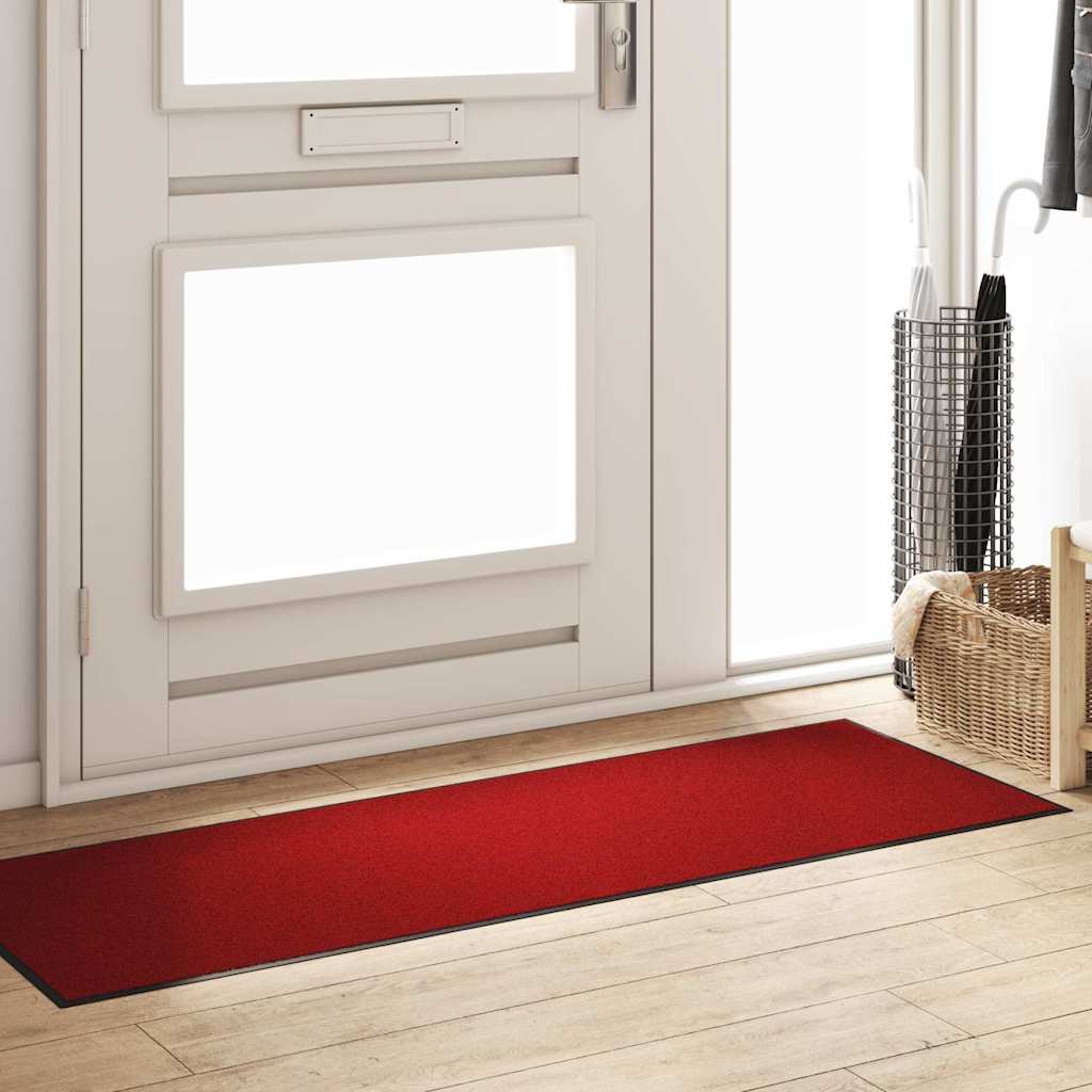 Tappetino Rosso e Nero 60 x 180 cm 100% Poliammide