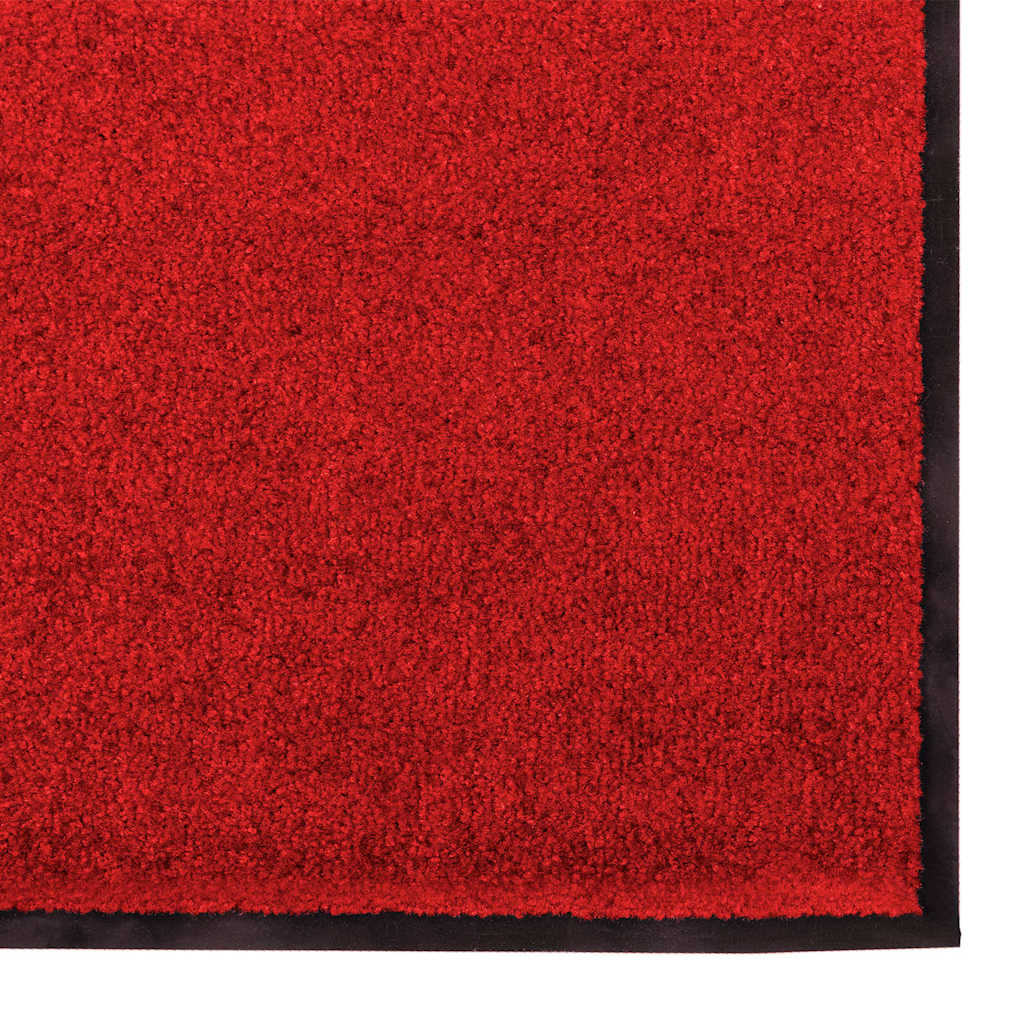 Tappetino Rosso e Nero 60 x 180 cm 100% Poliammide