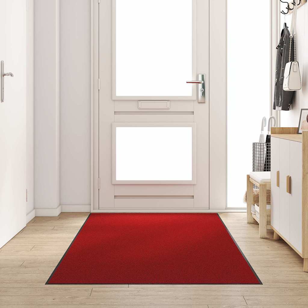 Tappetino Rosso e Nero 120 x 300 cm 100% Poliammide