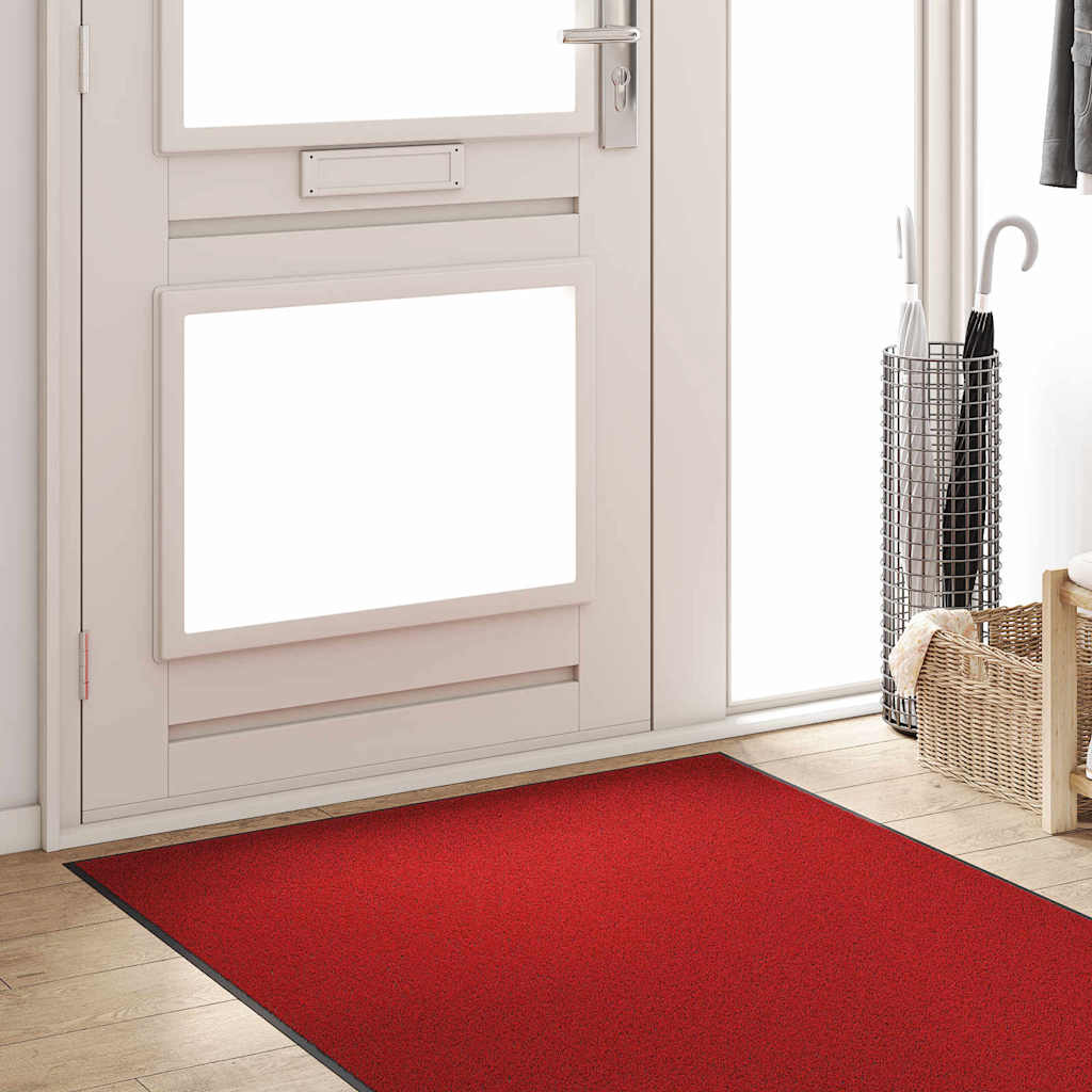 Tappetino Rosso e Nero 120 x 300 cm 100% Poliammide