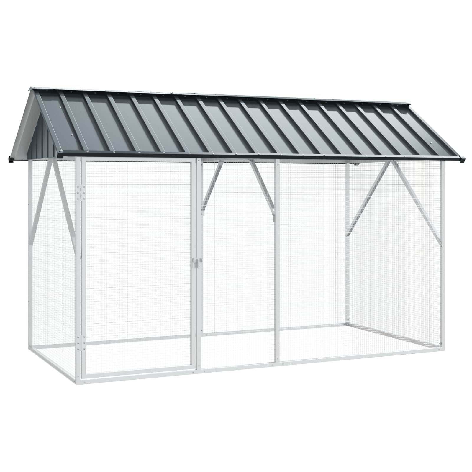 Gabbia per uccelli Antracite 227 x 112 x 141 cm