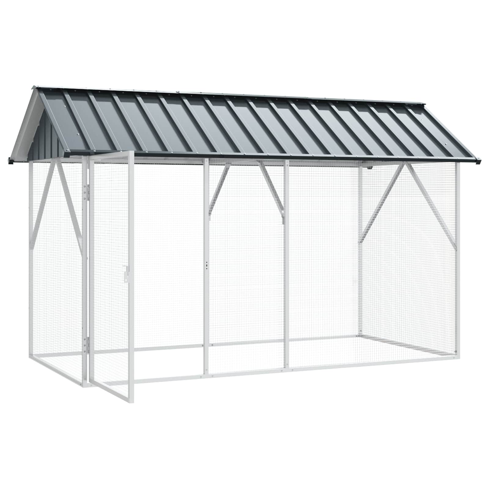 Gabbia per uccelli Antracite 227 x 112 x 141 cm