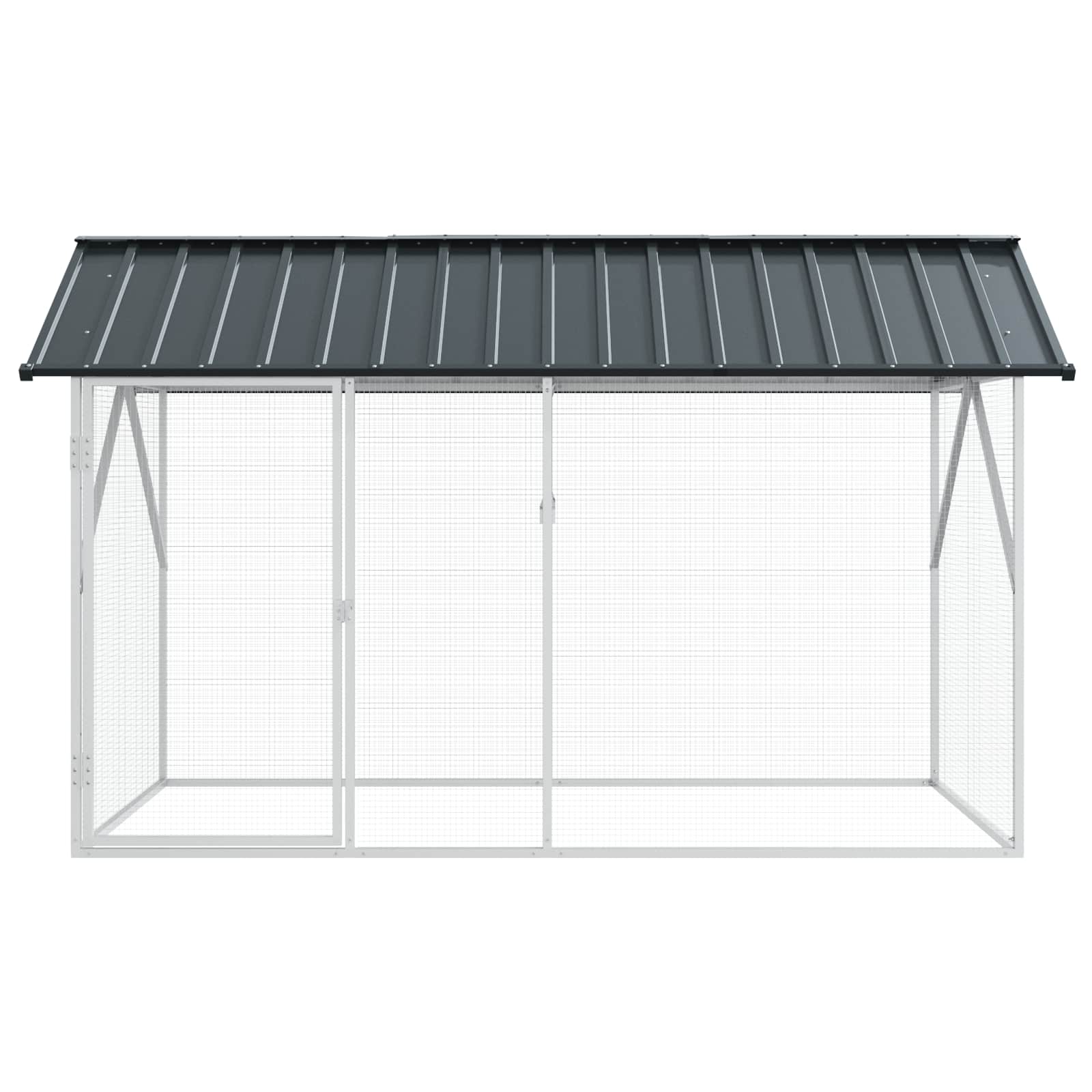 Gabbia per uccelli Antracite 227 x 112 x 141 cm