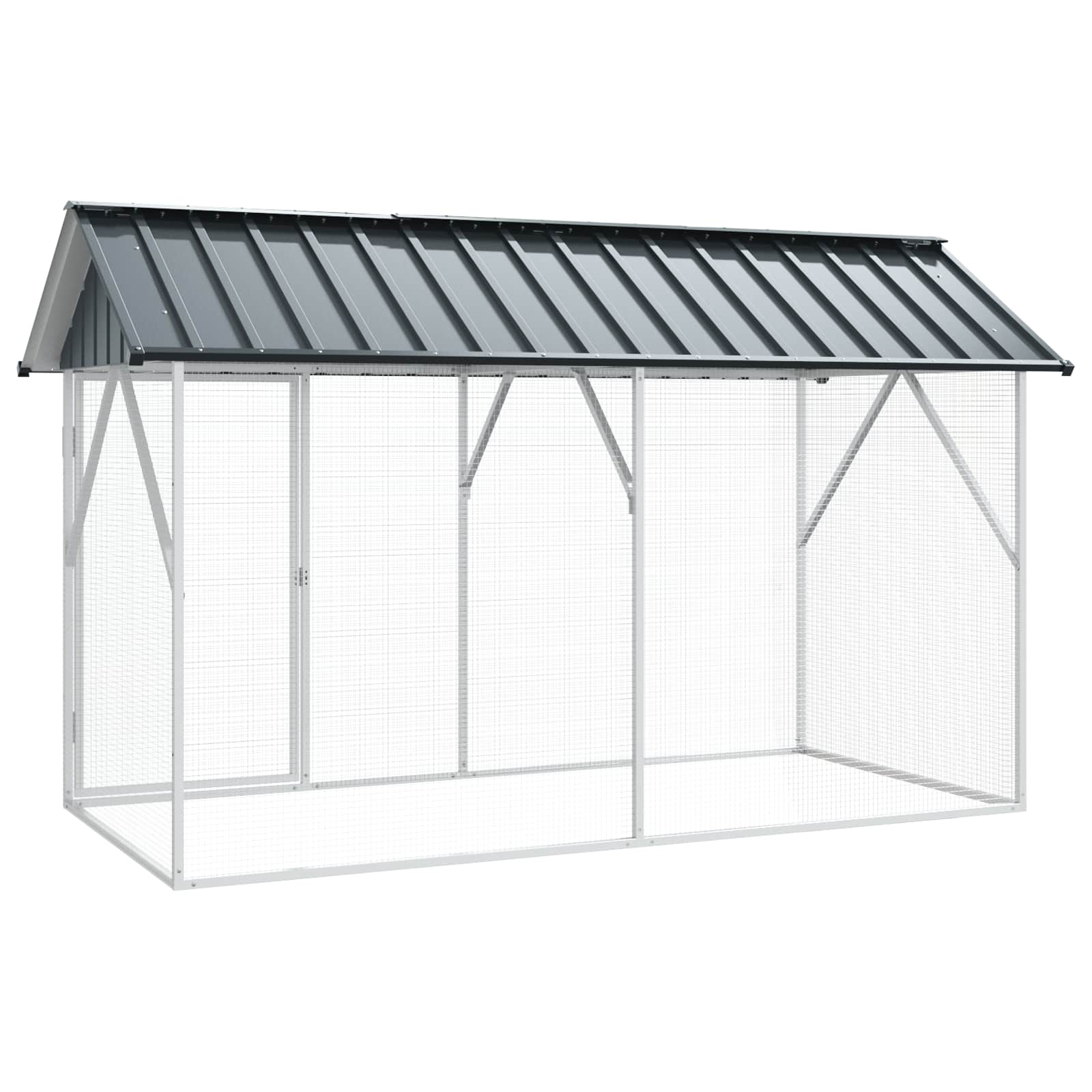 Gabbia per uccelli Antracite 227 x 112 x 141 cm