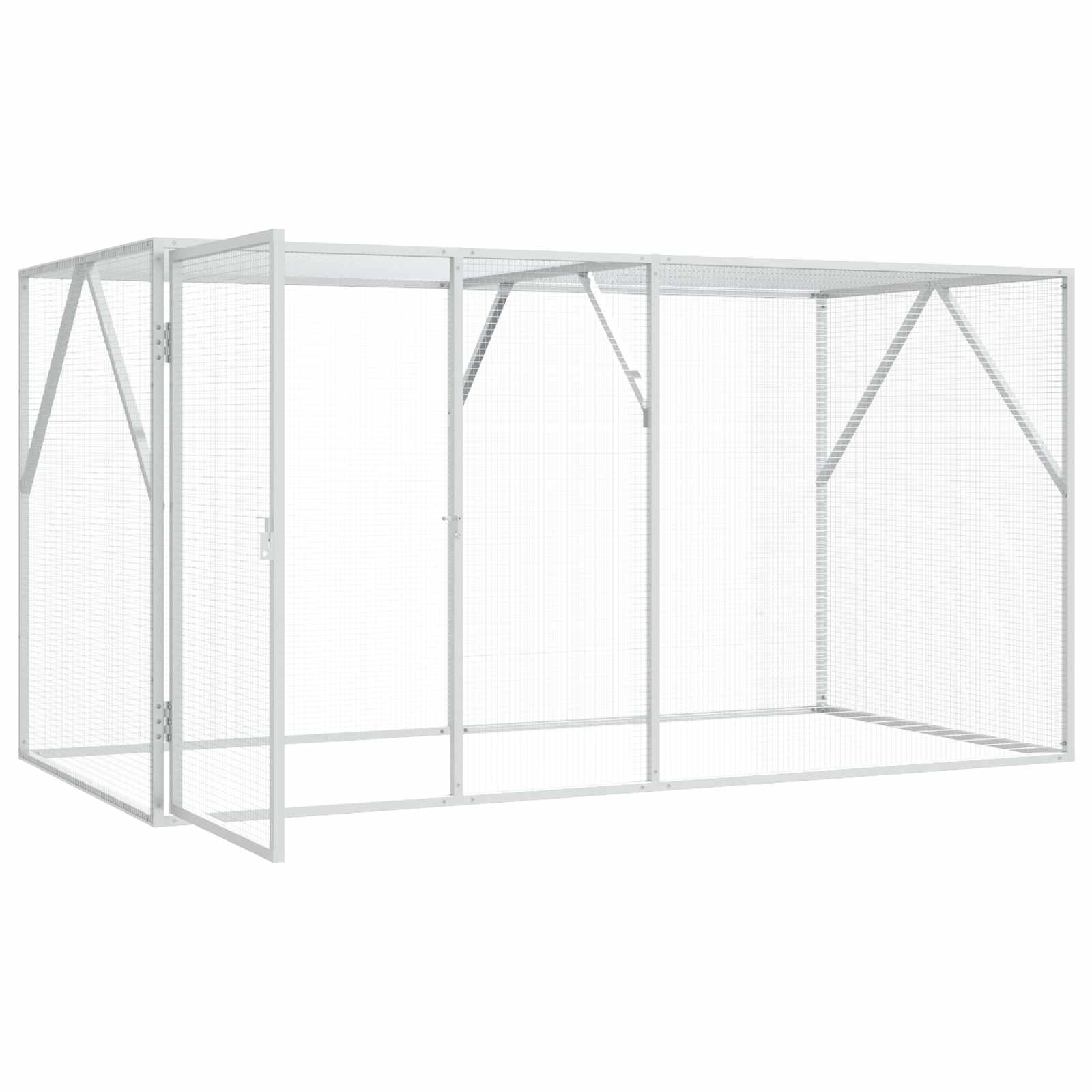 Gabbia per uccelli Argento 208 x 102 x 108 cm