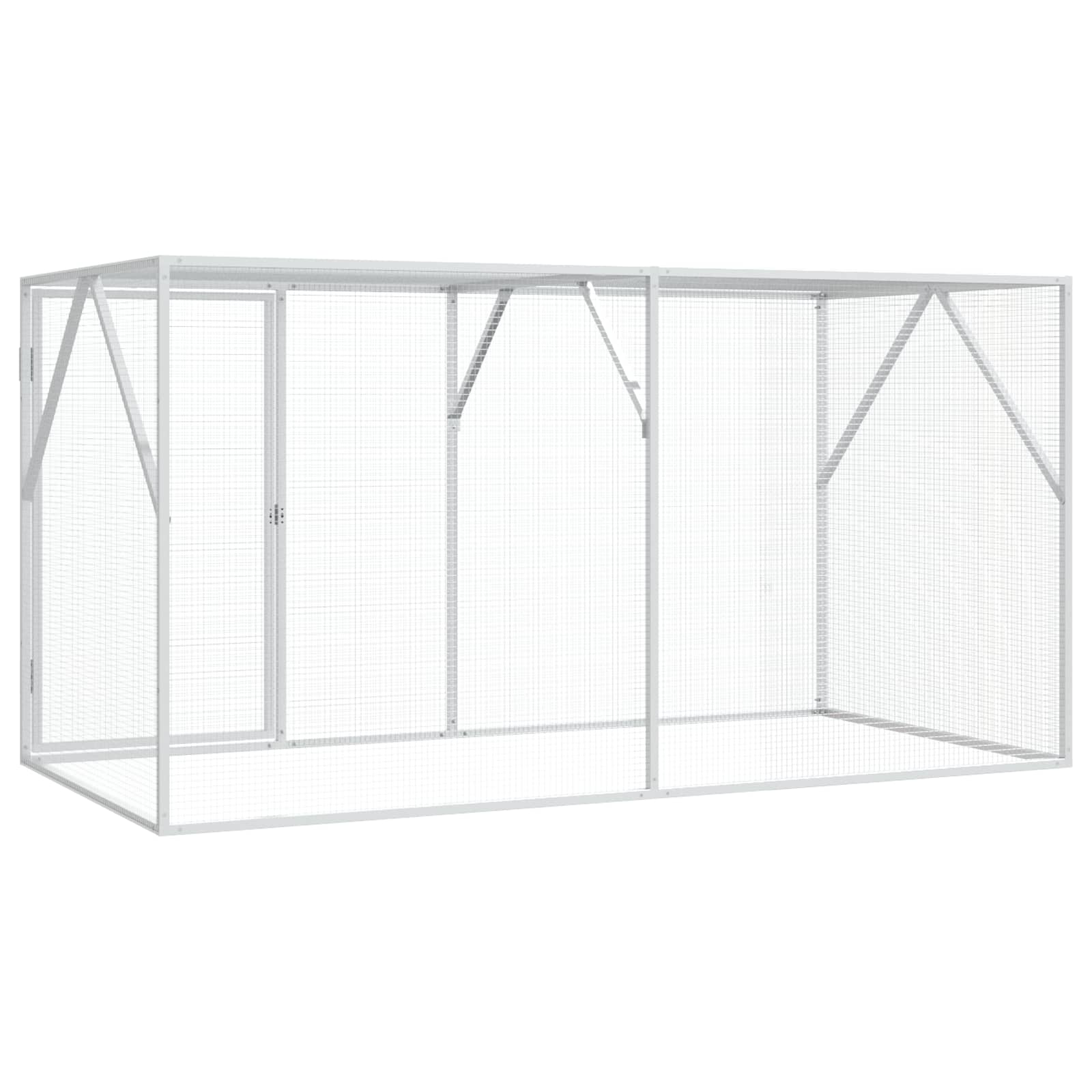 Gabbia per uccelli Argento 208 x 102 x 108 cm
