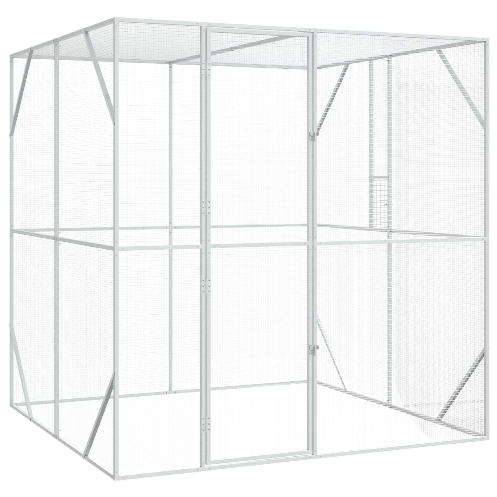 Gabbia per uccelli Argento 209 x 202 x 214 cm