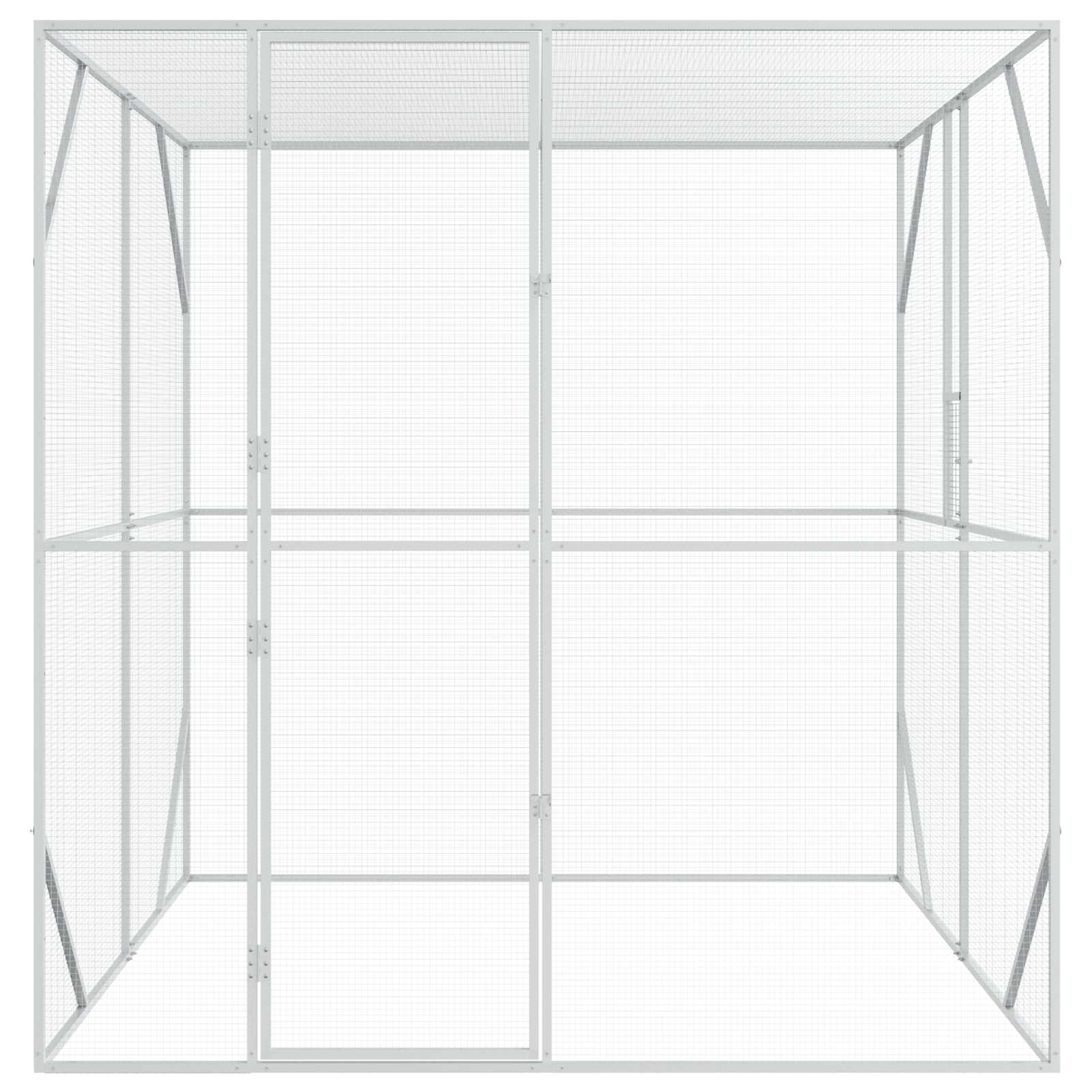 Gabbia per uccelli Argento 209 x 202 x 214 cm