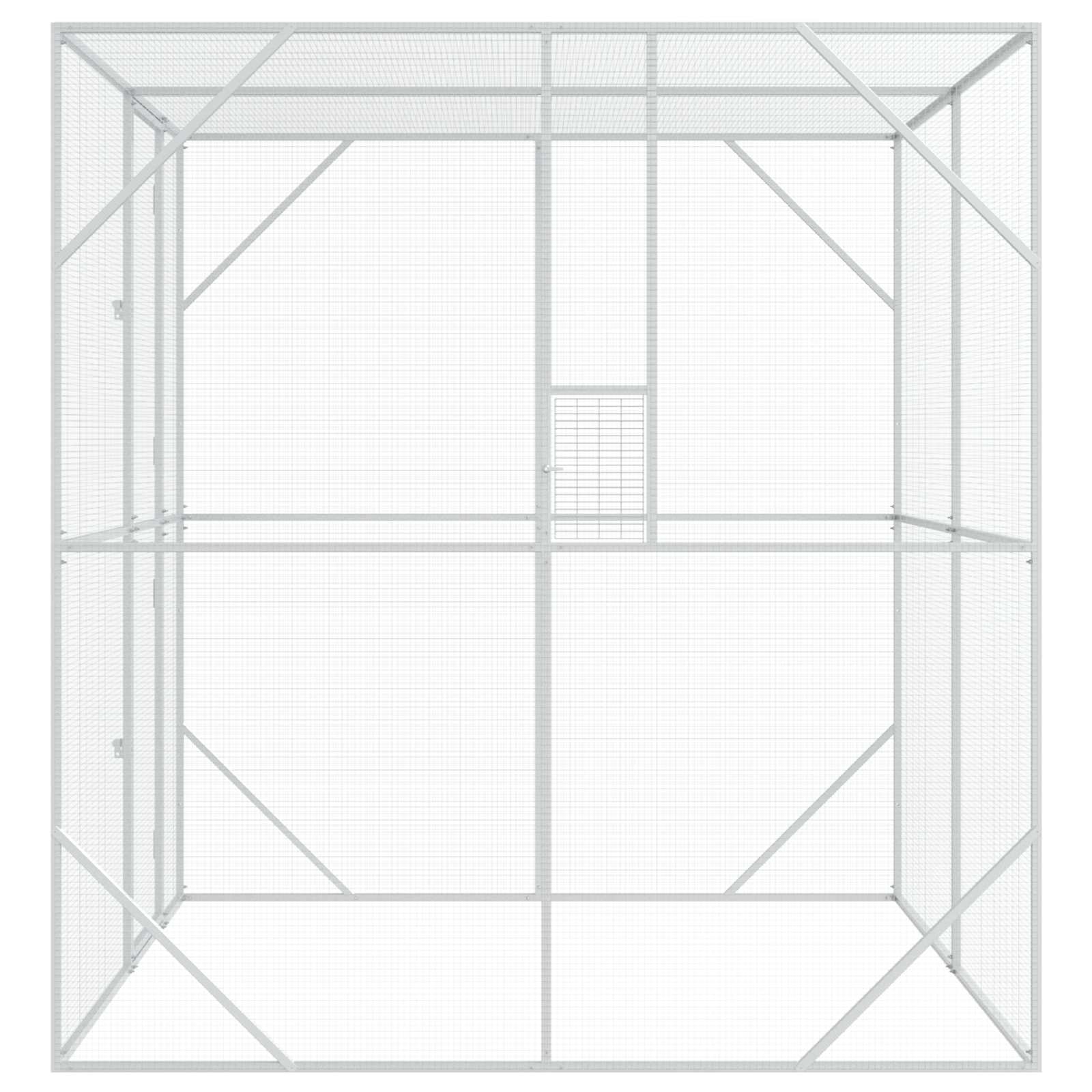 Gabbia per uccelli Argento 209 x 202 x 214 cm
