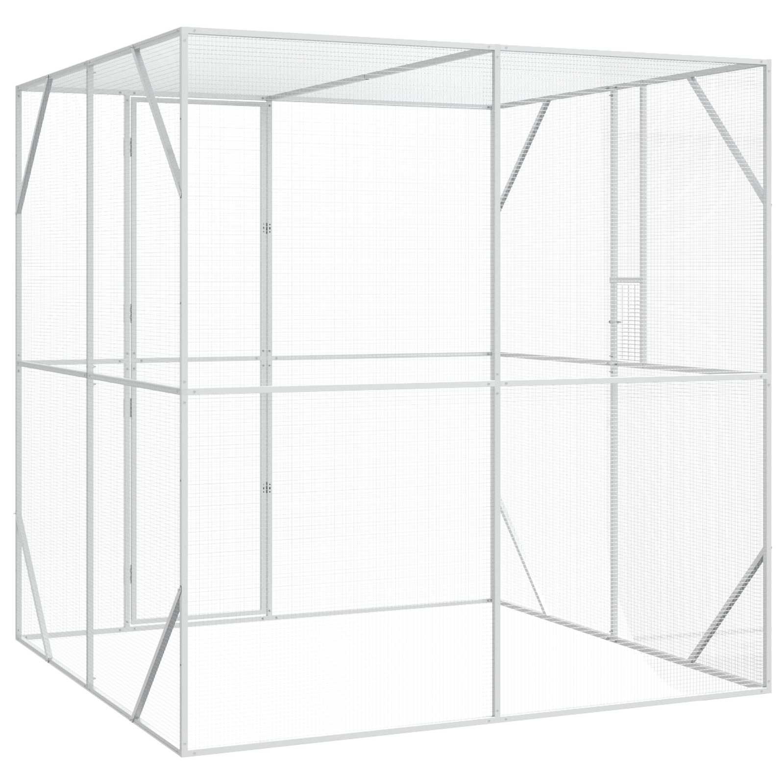 Gabbia per uccelli Argento 209 x 202 x 214 cm