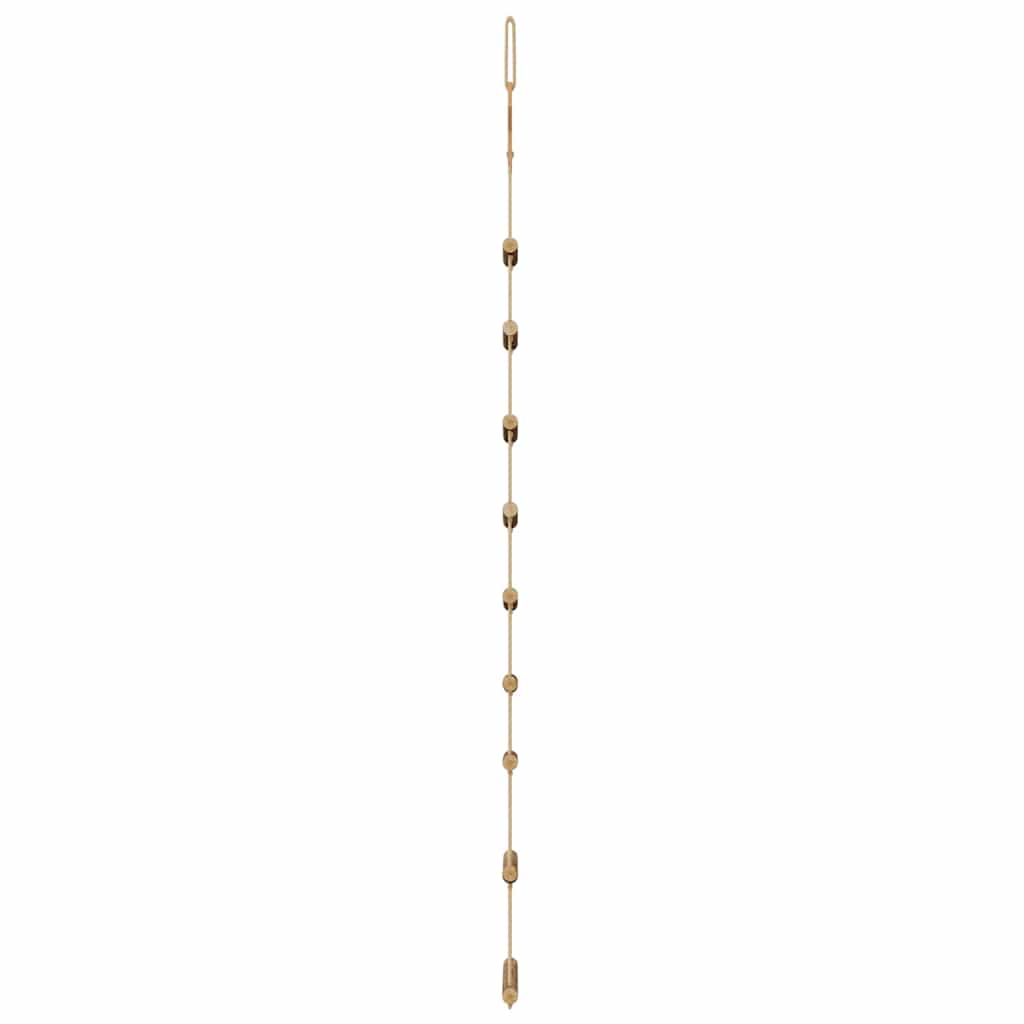 Alberi di Natale sospesi con stelle in alto 2 pz 55x120 cm Ramo naturale