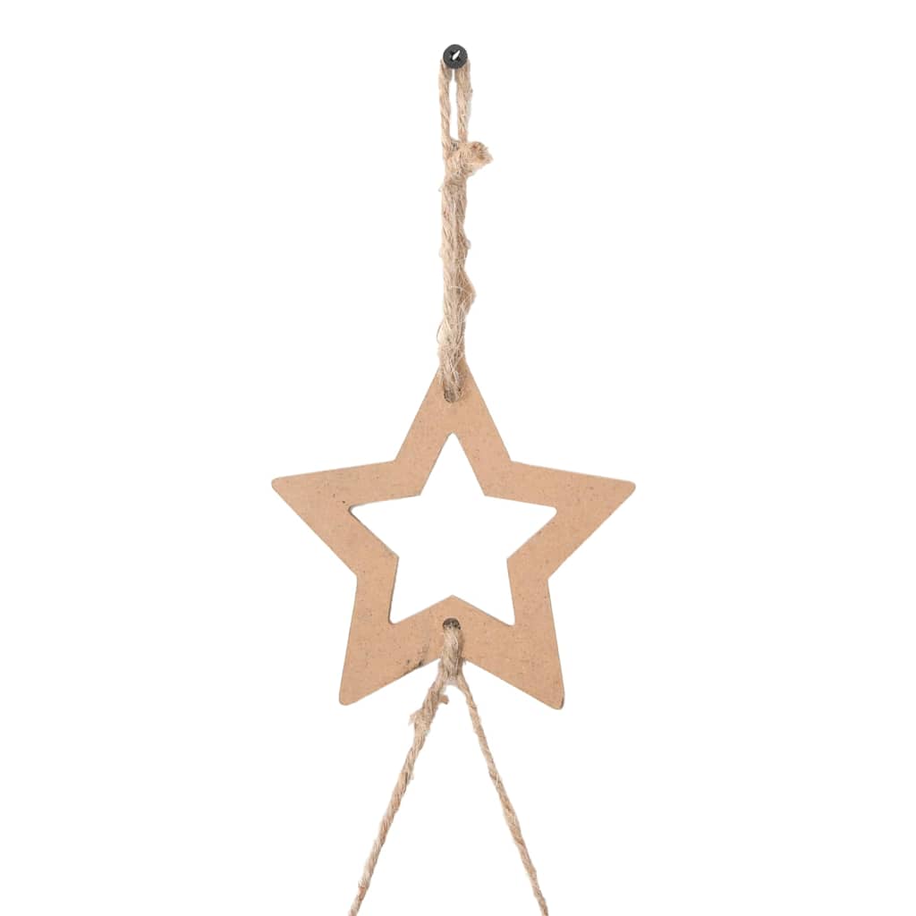 Albero di Natale sospeso con stella superiore 100x210 cm Ramo naturale