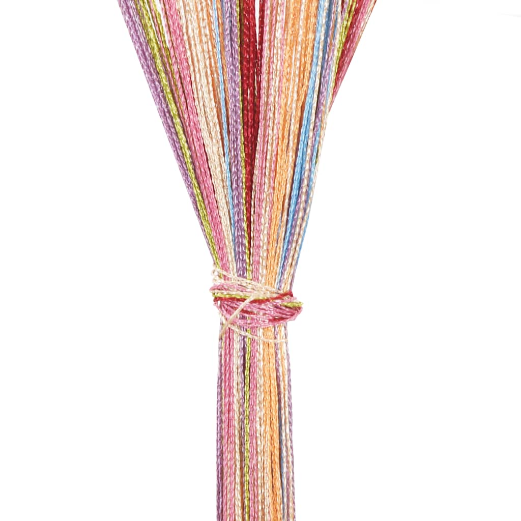 Tende a Filo 2 pz Multicolore 100x250 cm