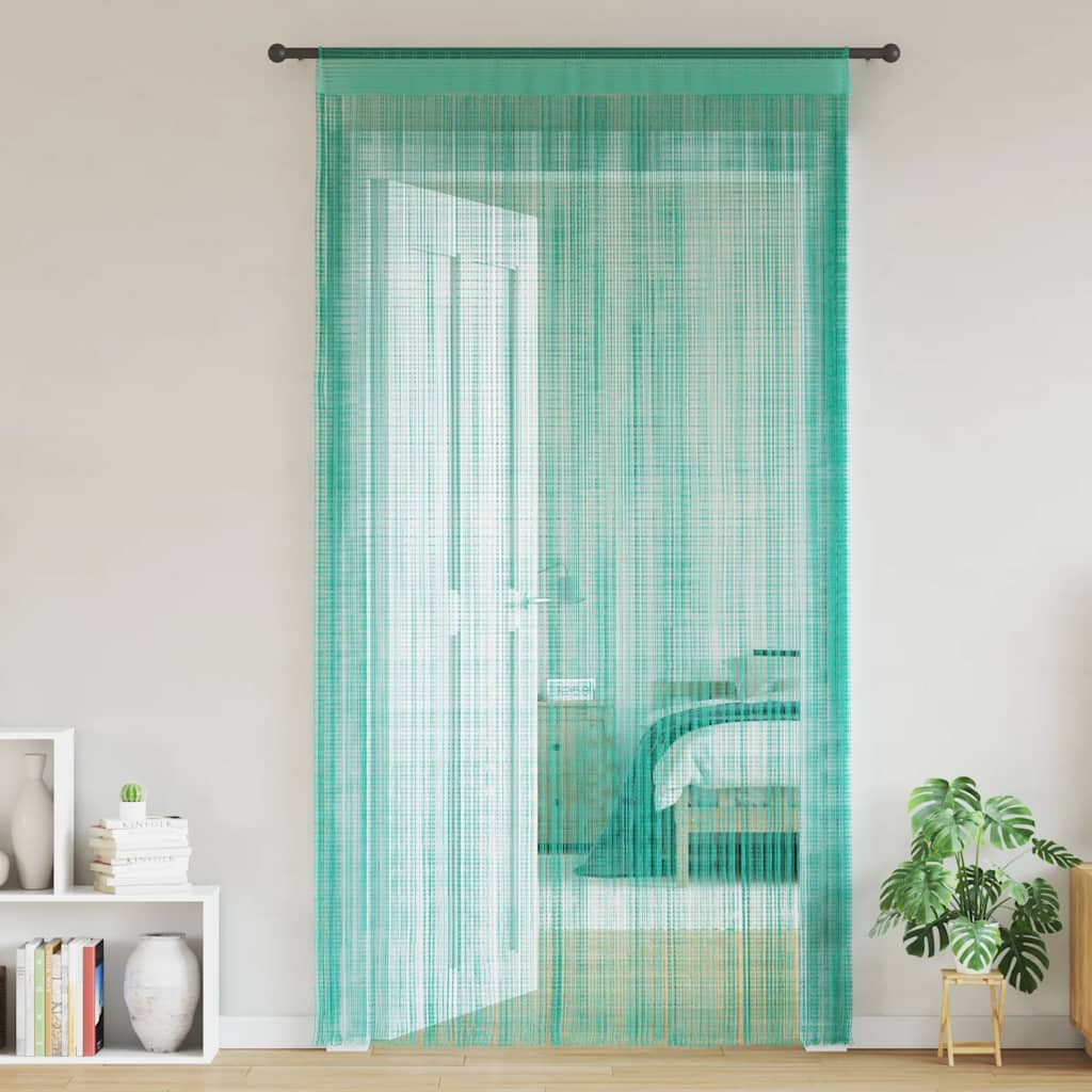 Tende a Filo 2 pz Turchese 140x250 cm