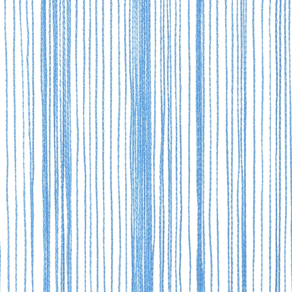 Tende a Filo 2 pz Azzurro 140x250 cm