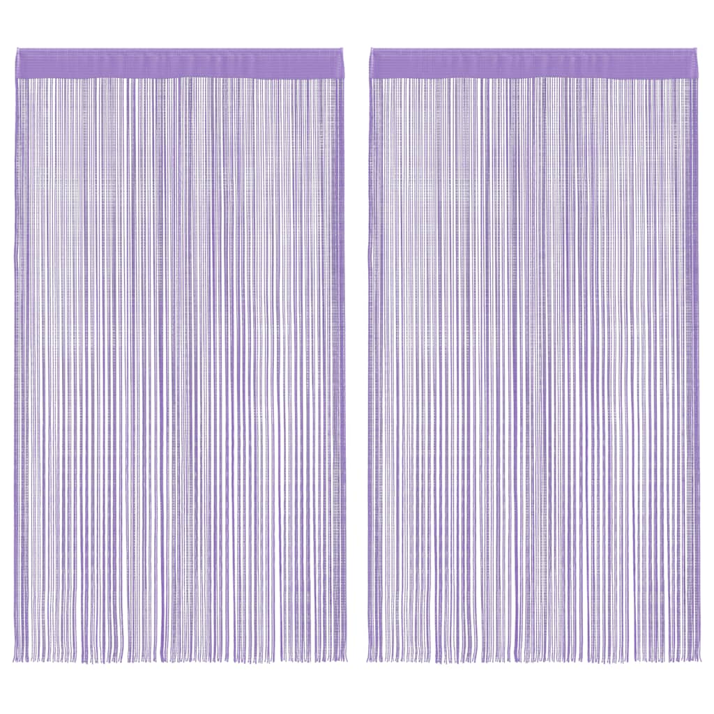 Tende a Filo 2 pz Viola 100x250 cm