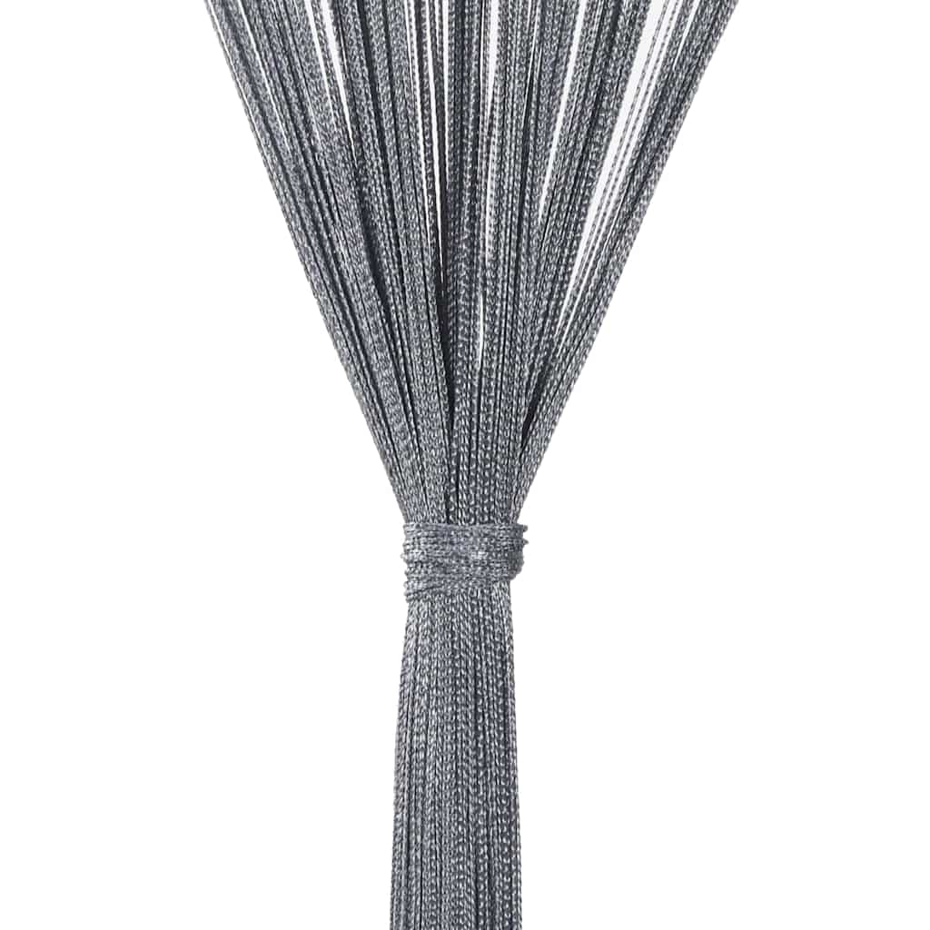 Tende a fili 2 pz Antracite 100x250 cm