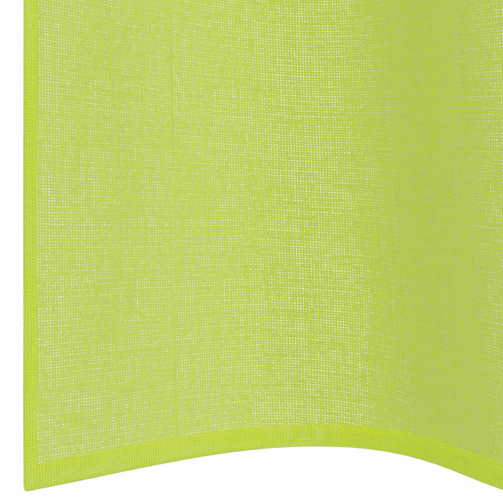 Tende in Voile con Occhielli 2 pz Verde Mela 140x140 cm