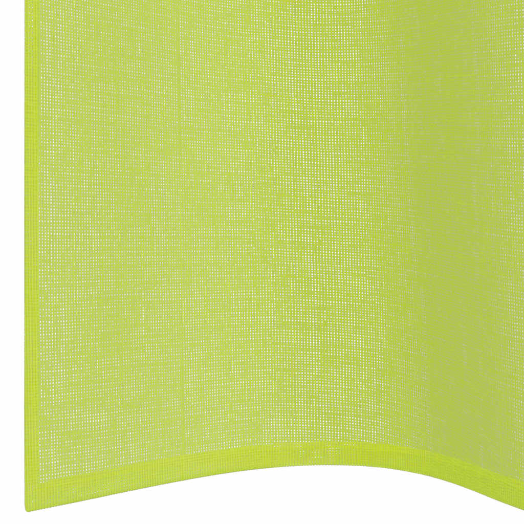 Tende in Voile con Occhielli 2 pz Verde Mela 140x175 cm