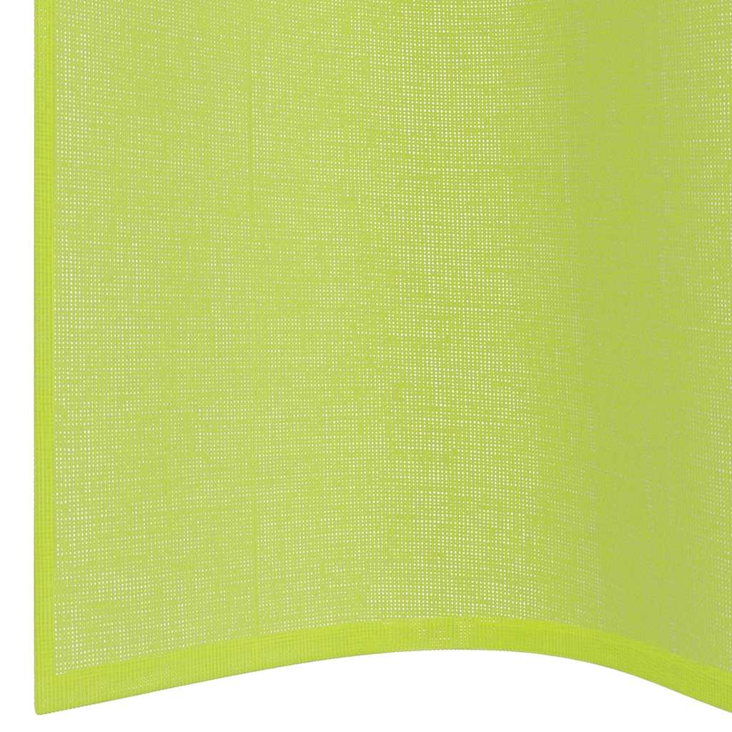 Tende in Voile con Occhielli 2 pz Verde Mela 140x300 cm