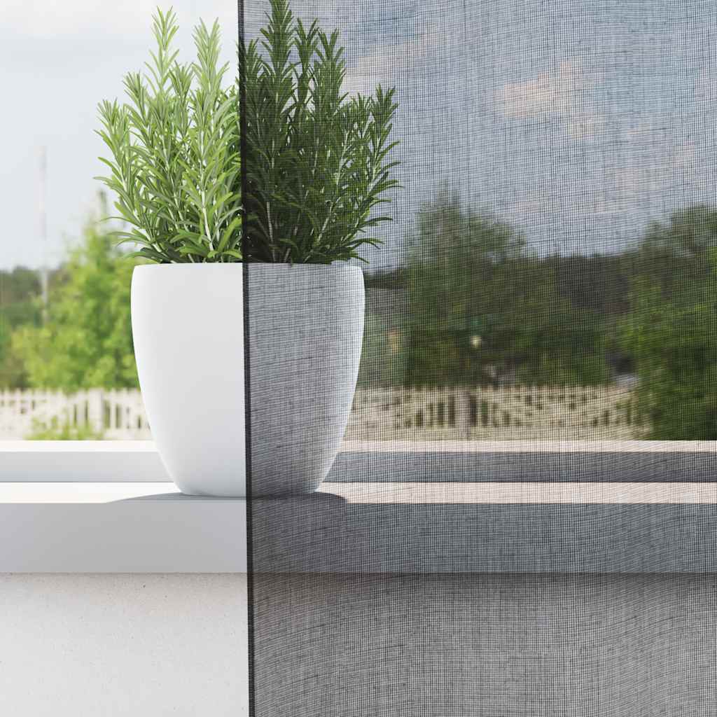 Tende in Voile con Occhielli 2 pz Nero 140x260 cm