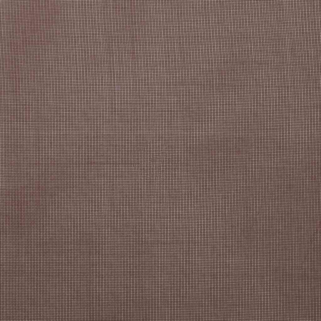 Tende in Voile con Occhielli 2 pz Marrone 140x260 cm