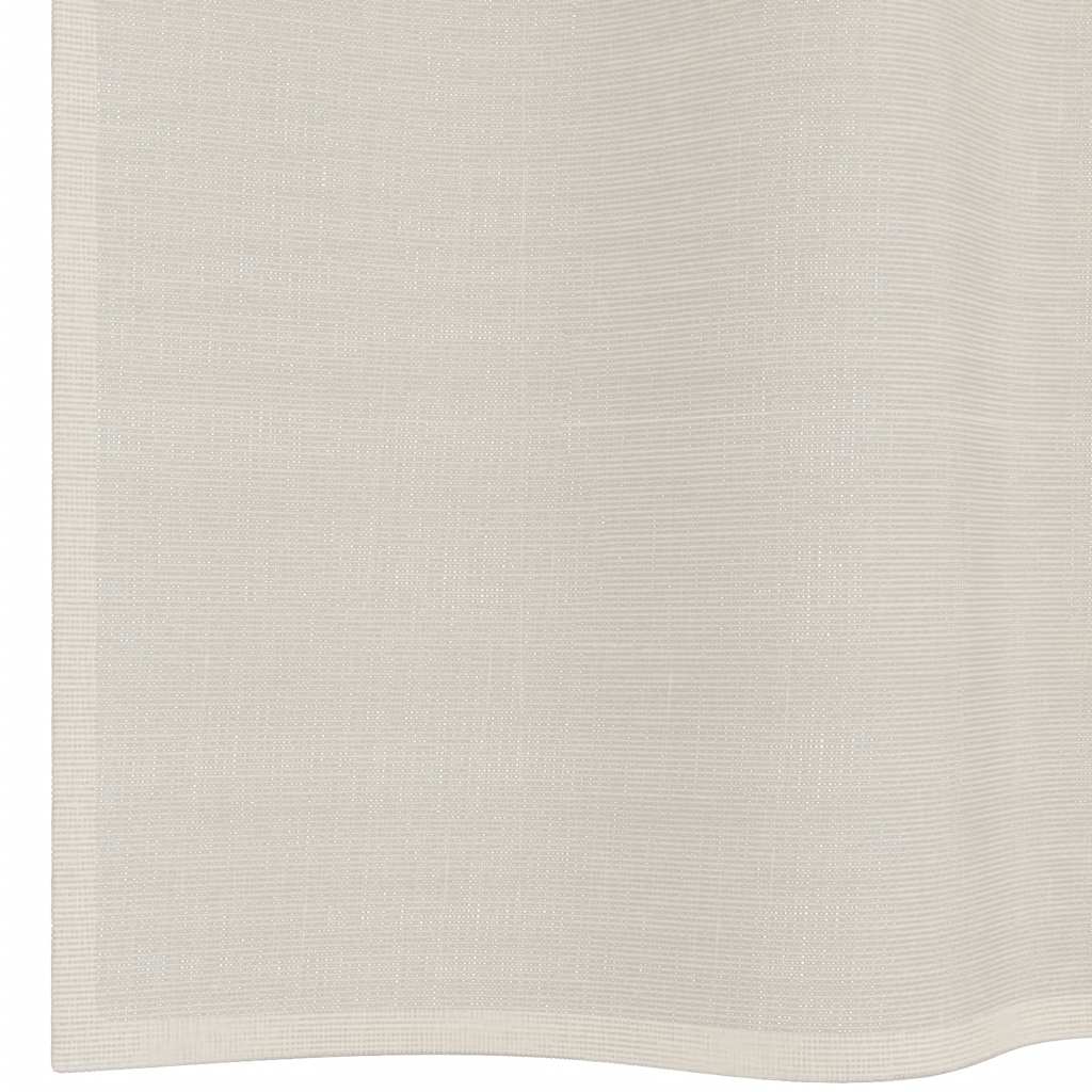Tende in Voile con Occhielli 2 pz Crema 140x300 cm