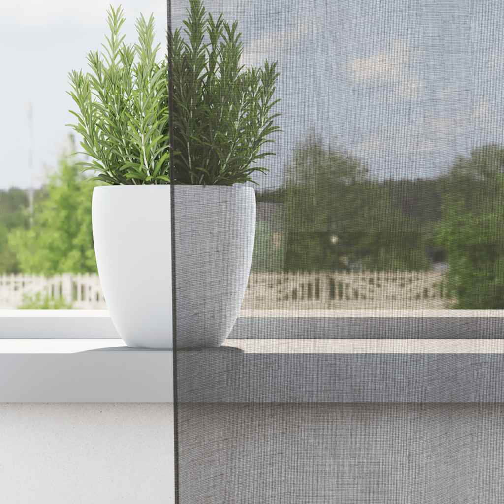 Tende in Voile con Occhielli 2 pz Grigio Scuro 140x300 cm