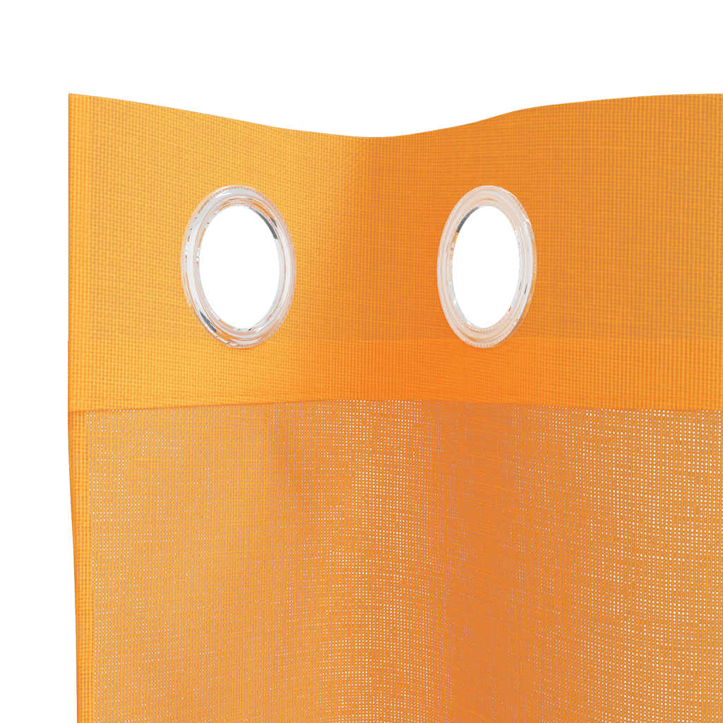 Tende in Voile con Occhielli 2 pz Arancio 140x175 cm