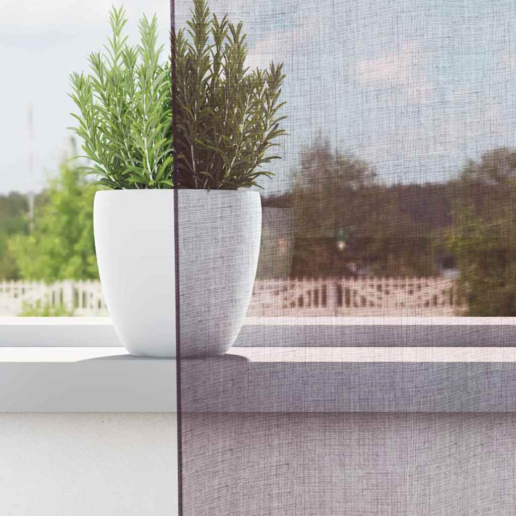 Tende in Voile con Occhielli 2 pz Viola 140x300 cm