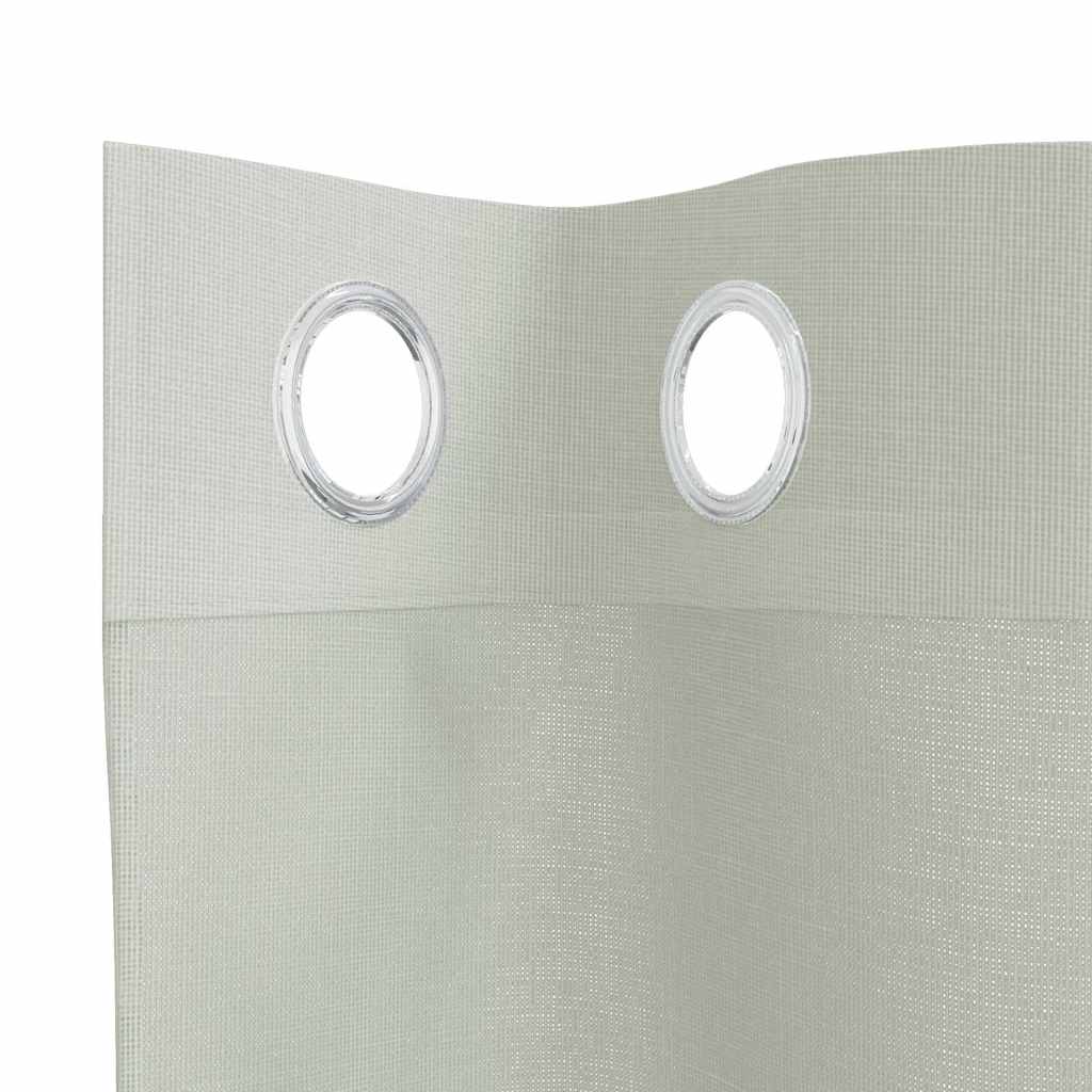 Tende in Voile con Occhielli 2 pz Grigio Chiaro 140x140 cm