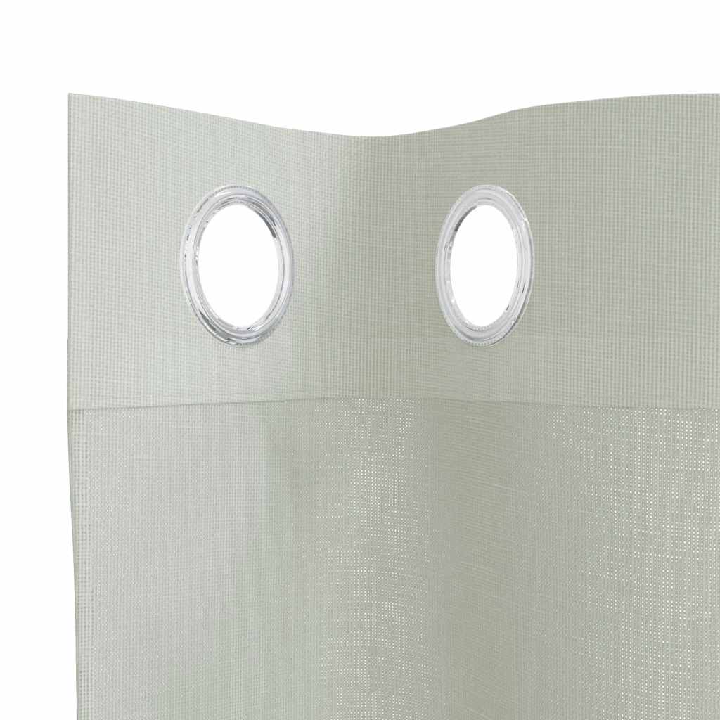 Tende in Voile con Occhielli 2 pz Grigio Chiaro 140x175 cm